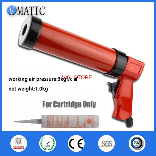 High Quality Pneumatic Caulking Glue Gun 310ml/cc 1Pc With Plastic Cartridge 1Pc
