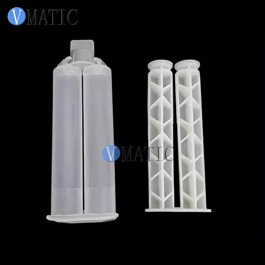 Manual Dispensing Gun for AB Epoxy Adhesive, Dual Barrel Cartridge 24ml 1:1 Mix Ratio, for 2-Part Glue, Resin, Sealant