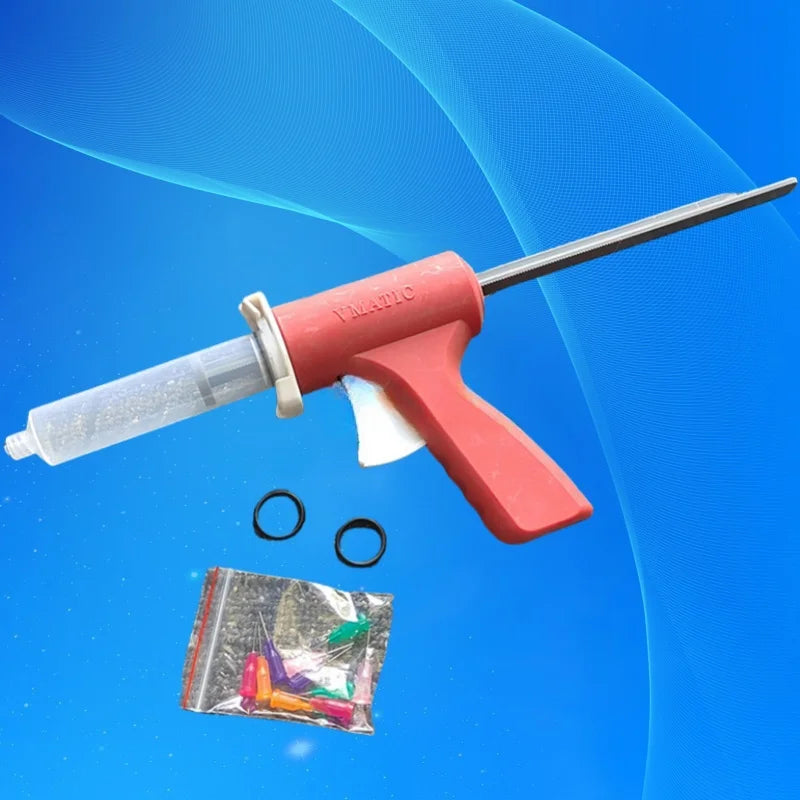 ‌30ml Precision Caulking Gun Kit | 3-in-1 Ergonomic Design with Syringe & Nozzles for Electronics/Auto/DIY Fast Ship‌