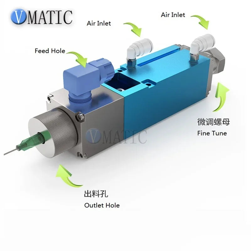 Luer Lock Glue Dispensing Controller Fluid Mixing Dispensing Valve For Glue Dispenser Machine Tool Accessories