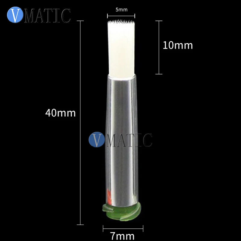 Free Shipping 10Pcs 14G Round Brush Tip Dia 5mm Liquid Glue Dispensing Syringes Brush Needle