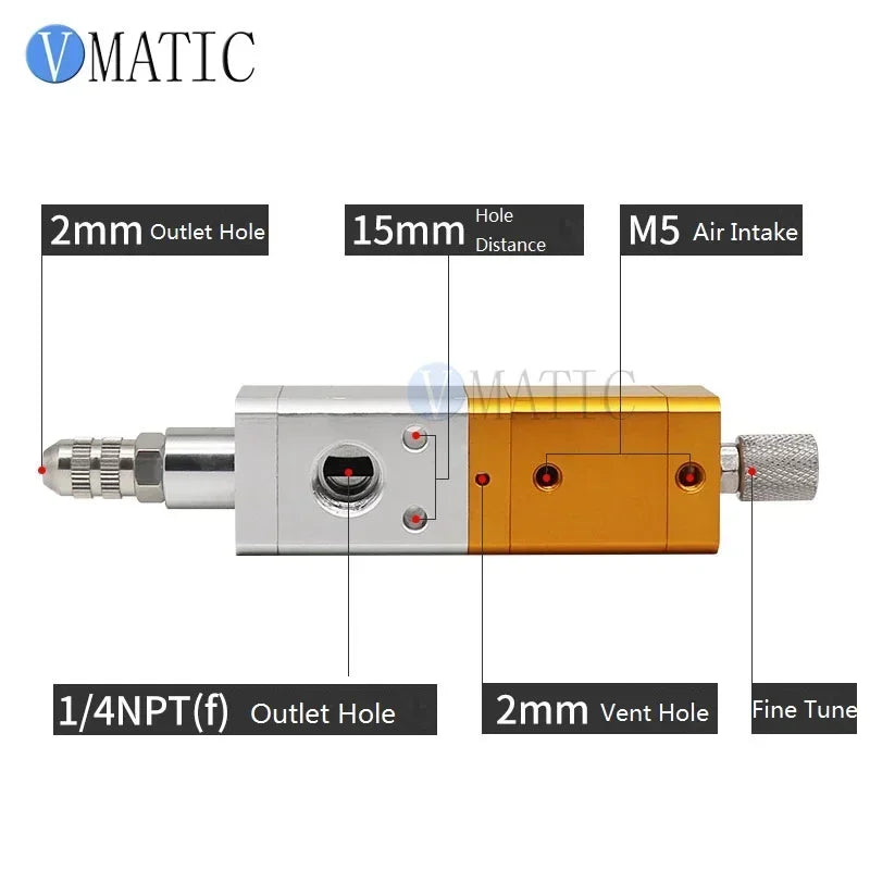 Free Shipping High Precision Adjustable Suction Liquid Single Glue Adhesive Dispensing Valve