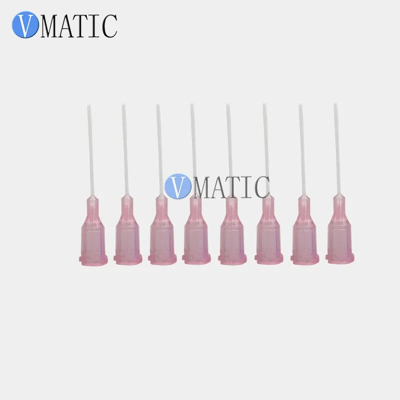 14-25G 1 Inch Protecting Glue Dispensing Tips Plastic Syringe Needle 1'' PP Flexible Dispenser Needles, Total 600pcs