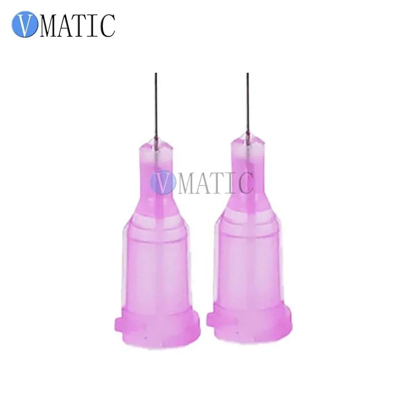 Free Shipping Lavender 100pcs/lot 30G 1/4'' Stainless Steel Tip Dispensing Screw Needles Non Sterilized Syringe Needle Tips