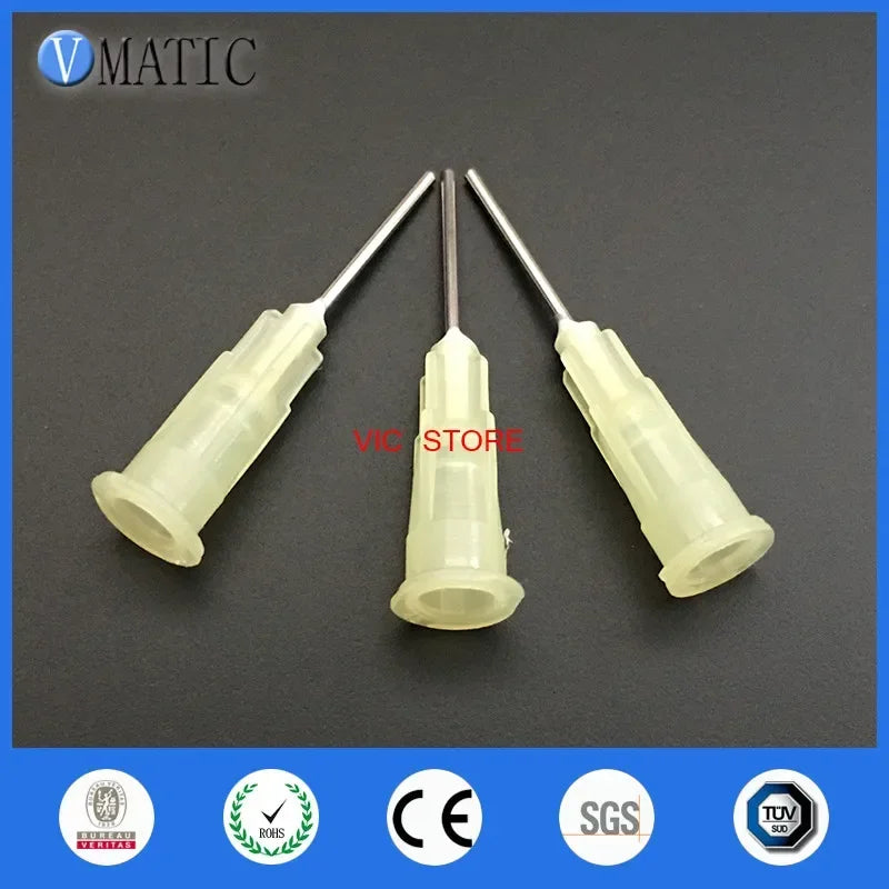 Free Shipping 100Pcs  0.5'' 19G Quality Pinhead For Glue Dispensing Machine Syringe Needle Glue Dispenser Needle Tip 1/2 Inch