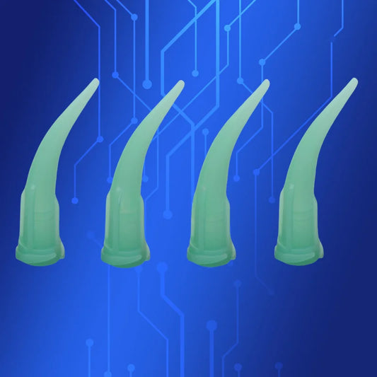 ‌100PCS 18G(1.27mm) Tapered Dispensing Tips |Luer Lock Nozzles for Epoxy/Silicone