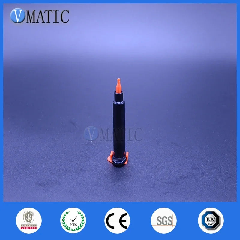 Free Shipping Wholesale 2,500 Sets 3cc ml UV Black Adhesive Pneumatic Syringe Barrel Plastic Piston, Stopper & Cover