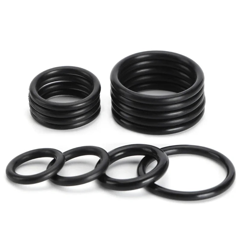 NBR Black Nitrile O-Ring OD 3-80mm Thickness CS 1/1.5/2/3mm O-Rings Seal Gasket Oil & Corrosion Resistant Seal