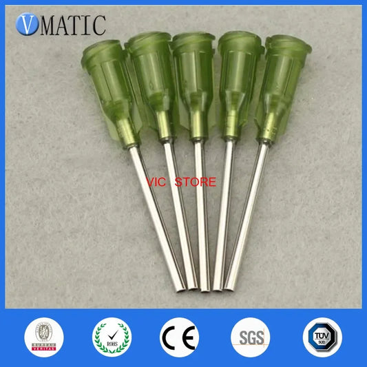 Free Shipping Non Sterilized 100 Pcs 14G 2'' Glue Dispensing Needle Tips 2 Inch