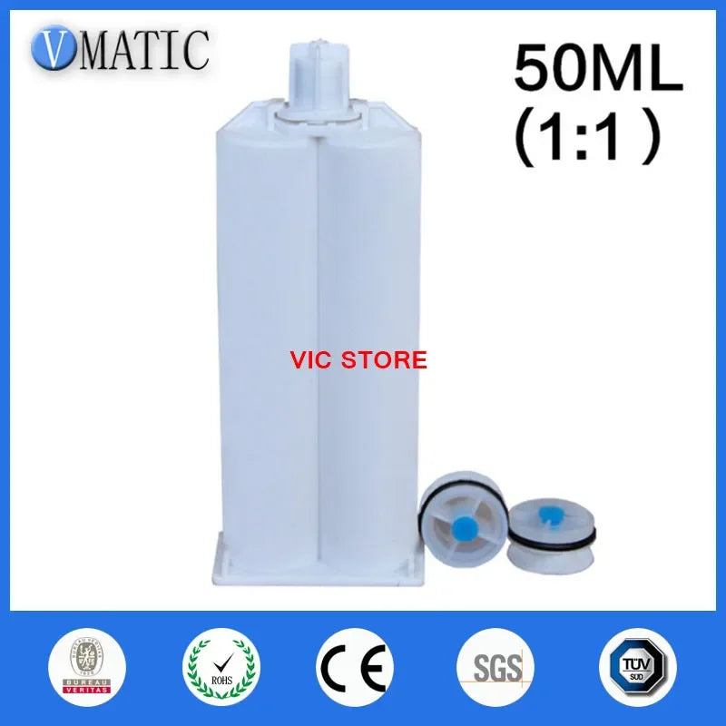 Free Shipping Two Component 50ml/cc Cartridge 1:1 For Dispensing Gun
