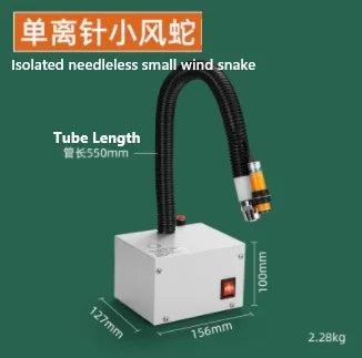 Lnfrared Sensor Ionizing Air Blower Snake - High Pressure Static Eliminator & Dust Removal Gun (Flexible Neck)