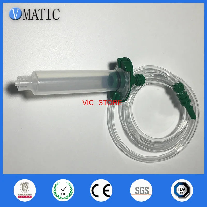 Free Shipping Quality 5 Sets 10cc 10ml Dispensing Syringe Barrel Adapter Dispenser Syringes Assembly With Needles