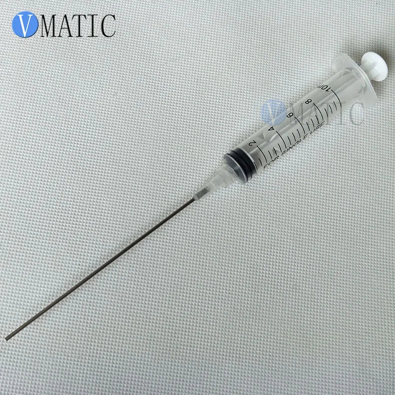 Free Shipping Non Sterilized 5 Sets 10cm 100mm Tube Length 16G Blunt Tip Needle 5Pcs 10cc/ml Plastic Syringe & Stopper