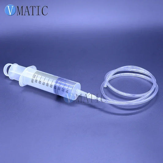 ‌100ml Industrial Glue Syringe Kit | Wide Mouth Dispenser + 10cm PVC Tube for Thick Adhesive/Craft Resin (Leak-Proof Design)‌