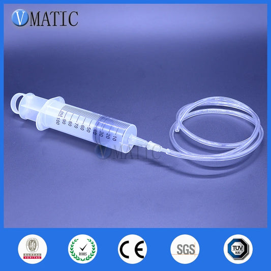 High Quality Large Big Giant 100ml/cc Syringe Big Mouth + PVC Tube Glue Dispensing Syringe