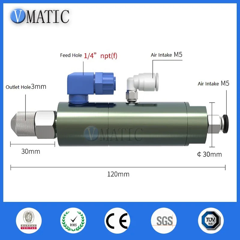 High Quality VC5252 Glue Dispensing Pneumatic Suck Back Double Action Plunger Valve For White Emulsoid Adhesive & UV Adhesive