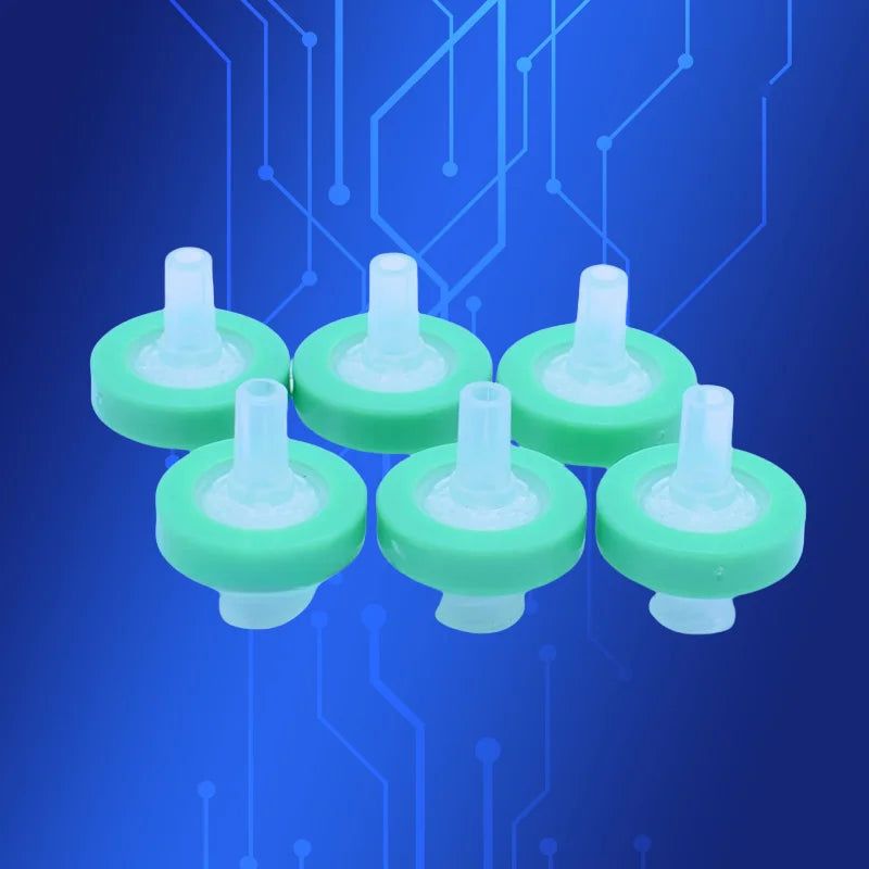 ‌0.22μm Chemical-Resistant Syringe Filter | 13mm PTFE Membrane for Organic Solvent & HPLC Sample Prep (100-Pcs)‌