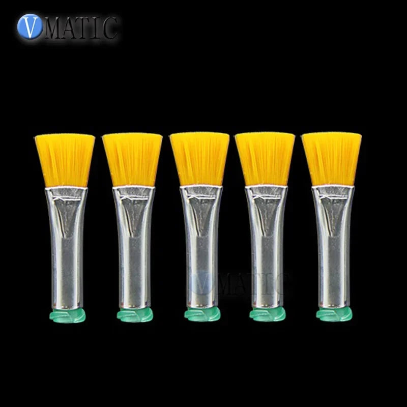 Free Shipping 18G Needle Brush Double Screw Thread Needles EFD Hard Brush Needle Flat 10mm Mouth Dispensing Needle Brush