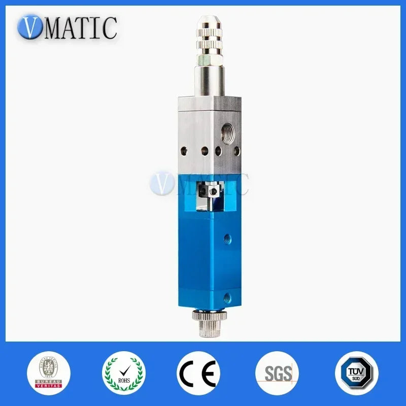 Manual Pneumatic Dispensing Valve - 1/8" NPT for UV Glue & Epoxy - Thumb Push Control, Anti-Drip, Precision Flow - Free Shipping