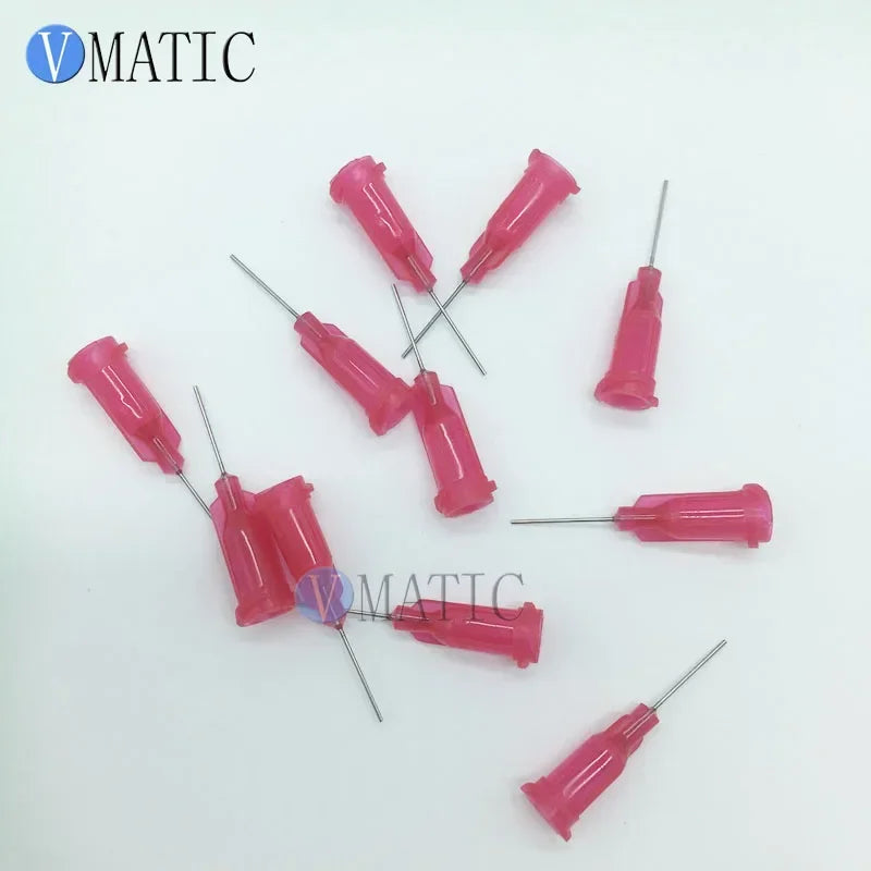 Free Shipping 1'' Inch Tubing Length 25G Stainless Steel Tip Dispensing Needles Syringe Needle Tips Dispenser Needle Tip