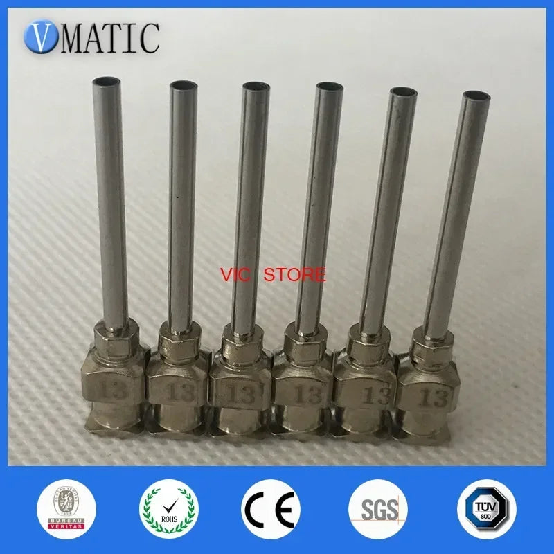 ‌13G Industrial Syringe Needle Tips | 12-Pcs 1 Inch Stainless Steel Blunt Tip for Adhesive‌