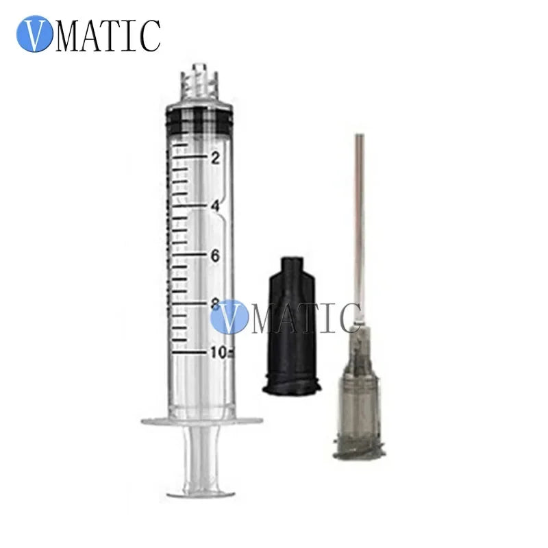 Free Shipping Plastic Syringe 1/3/5/10/20cc/ml With 16G 1.5'' 1-1/2 Inch Tubing Length Dispensing Needle Tips (not sterilized)