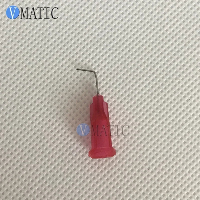 ‌100PCS Red 25G 90° Dispensing Needles 0.5" | Surgical Steel Precision Tips for Crafts/Electronics Free Shipping‌