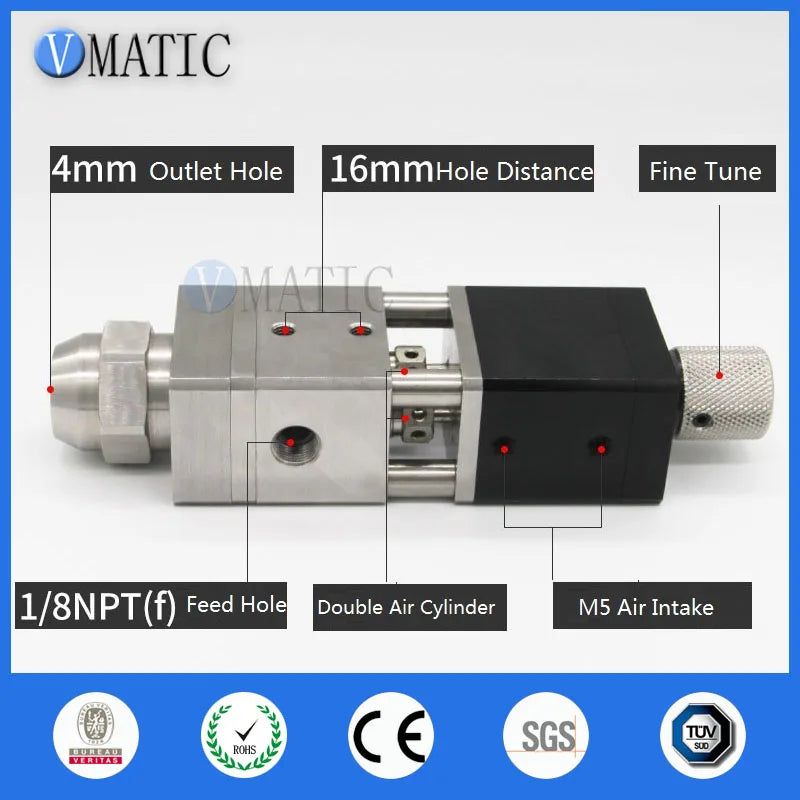 High Quality Double Action Two Cylinder Suck Back Dispensing Valve