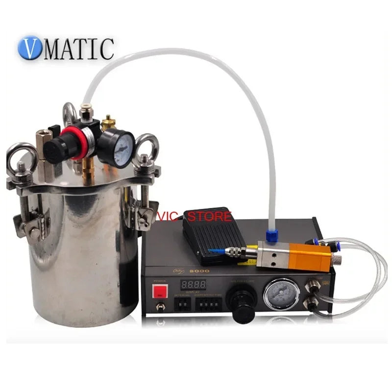 ‌1L Auto Glue Dispenser System | Pneumatic Pressure Tank with Silicone Valve for Electronics & Automotive | Fast Shipping‌