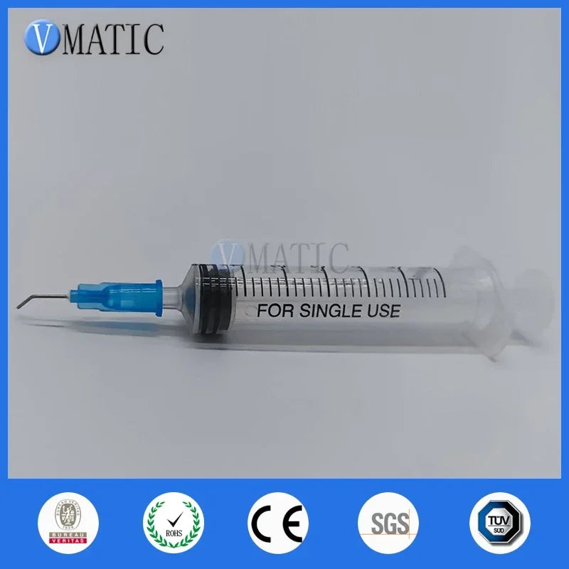 Free Shipping 100 Pieces 23G 45 Bent Degree 0.5'' Glue Dispensing Needle Bayonet Type Dispenser Needles 1/2 Inch