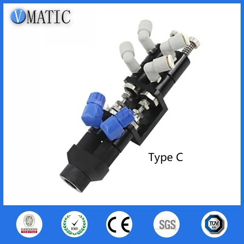 ‌AB Epoxy Mixer Valve | Manual/Pneumatic Dual-Cartridge Dispenser with Anti-Drip Nozzle Fast Ship‌