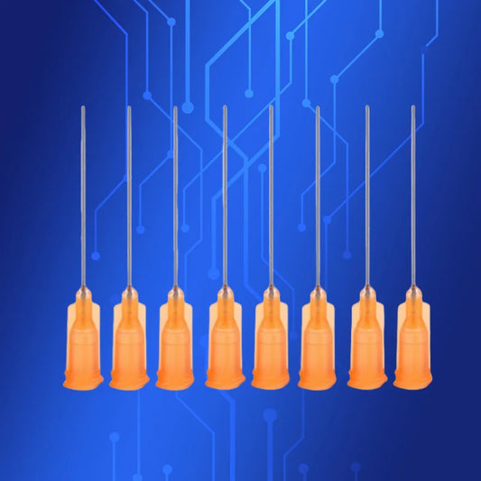 23G Industrial Dispensing Tips | 1.5" Luer Lock Needle Nozzles for Precision Adhesive (100pcs)