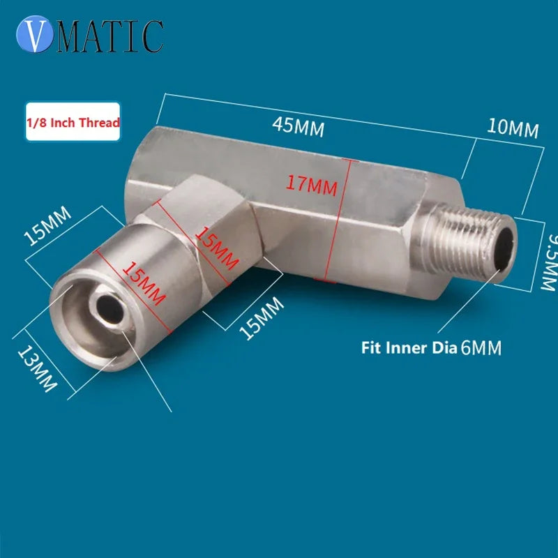 High Quality Liquid Glue Dispensing Valve Cartridge Syringe Feed Hole Extender Metal Fitting Adapter