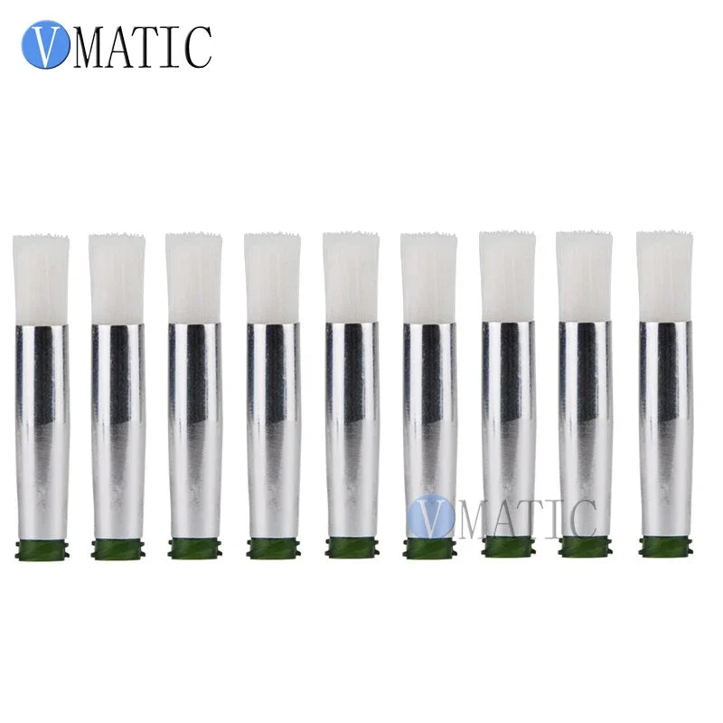 Free Shipping 14G 7mm Needle Brush Double Screw Thread Needles EFD Soft Brush Needle Round Mouth Glue Dispensing Tip