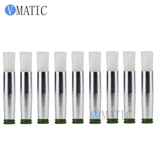 Free Shipping 14G 7mm Needle Brush Double Screw Thread Needles EFD Soft Brush Needle Round Mouth Glue Dispensing Tip