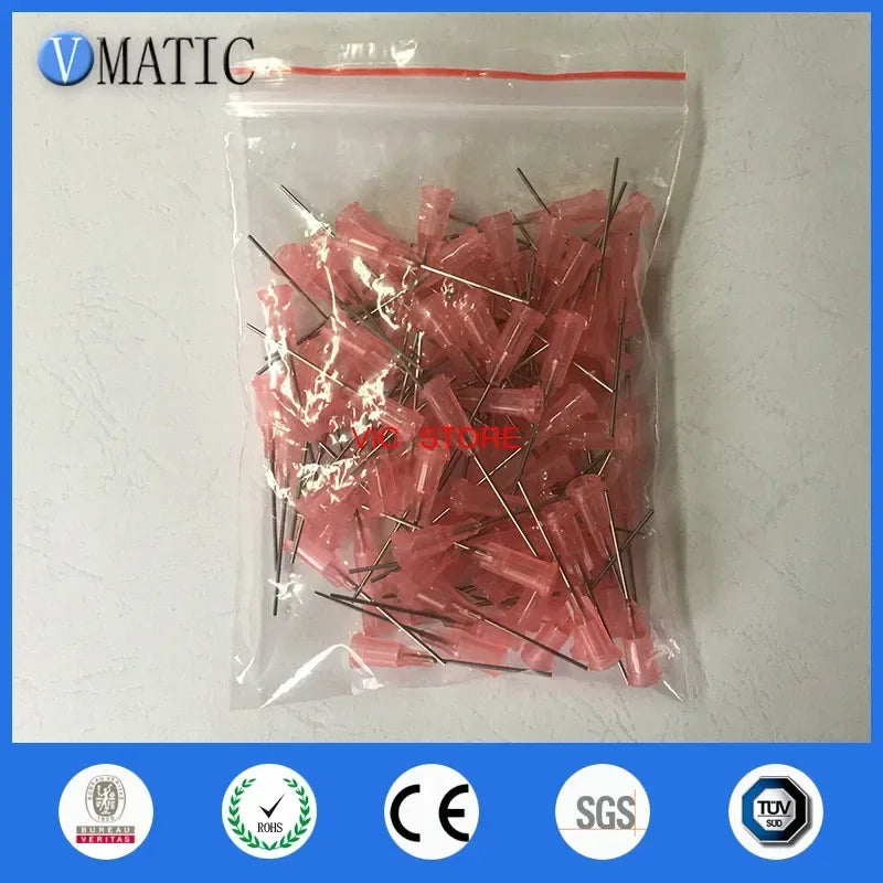 Free Shipping 20G 100Pcs 1'' Inch Blunt Stainless Steel Dispensing Syringe Needle Tips