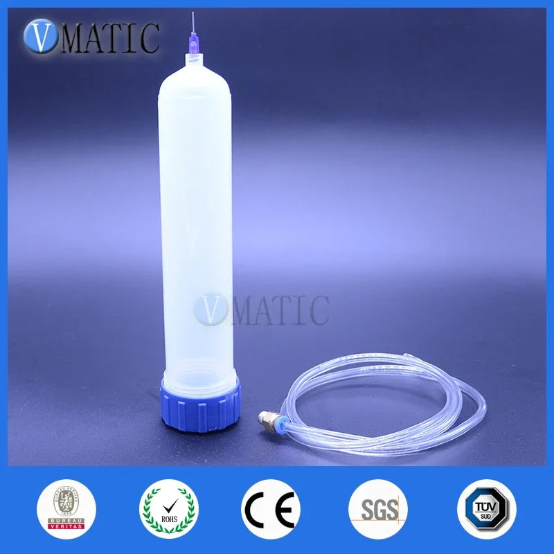Free Shipping Thickening Explosion-Proof 100Cc/Ml Helix Luer Lock Tip Dispenser Pneumatic Syringe Barrel With Adapter