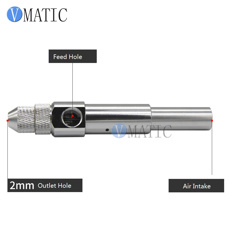 High Quality Single Acting Micro Dispensing Valve Feed Inlet RP1/8 SMT Solder Paste Adhesive for CNC Robot Movement Platform