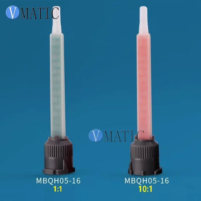 Free Shipping MB Series 1:1 10: 1 Ratio Mixed Nozzle Spiral Tube Core Double Liquid Bell Mouth Static Mixture Mixer
