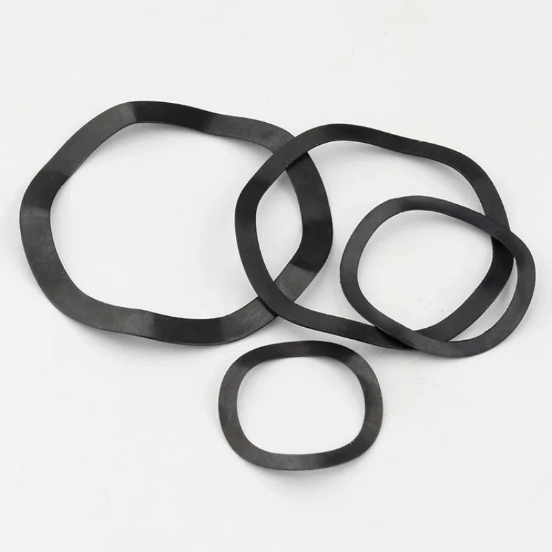 M3 M4 M5 M6 M8 M10 ~M118 Black Steel 65MN Wave Washers Spring Washer  Spring Washer Gasket