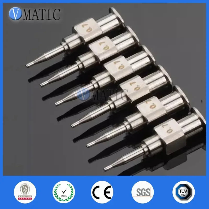 Free Shipping 26.5mm Long ID 0.7mm OD 1.05mm Extended Luer Lock MUSASHI Stainless Steel Dispense Needle