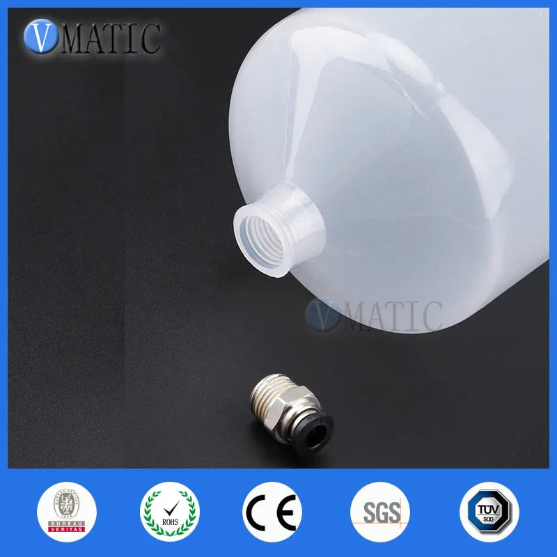 Heavy-Duty Plastic Pneumatic Dispensing Syringe – 1000CC to 2000CC High-Pressure Glue Barrel Large Capacity Container