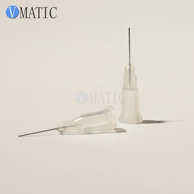 Free Shipping 100Pcs 0.5'' 27G Luer Lock Glue Dispensing Needle Tip 1/2 Inch