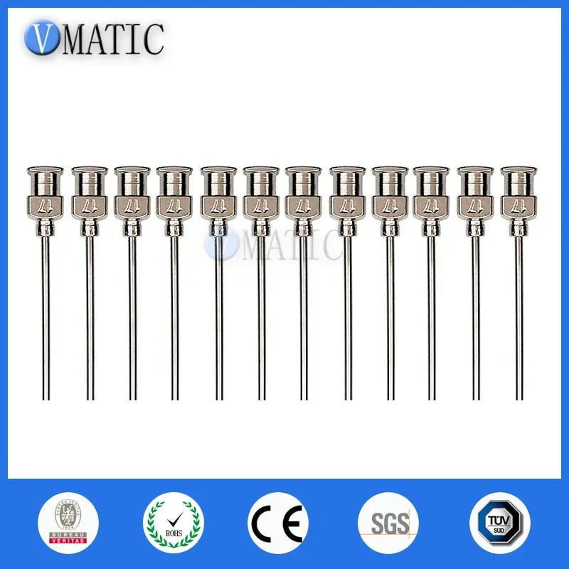 Free Shipping 12Pcs 1 Inch Tip Length 17G Blunt Stainless Steel Dispensing Needles Syringe Needle Tips Glue Dispenser Needle
