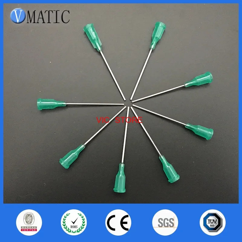 Free Shipping 1-1/2  1.5 Inch 18G TE Premier Glue Adhesive Fluid Dispensing Syringe Needle Tips