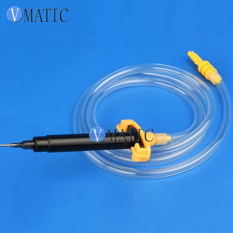 Free Shipping EFD 5cc 5ml Pneumatic Syringe Barrel Valve Robot Barrel Adapter With Syringe Dispensing Needle Tip