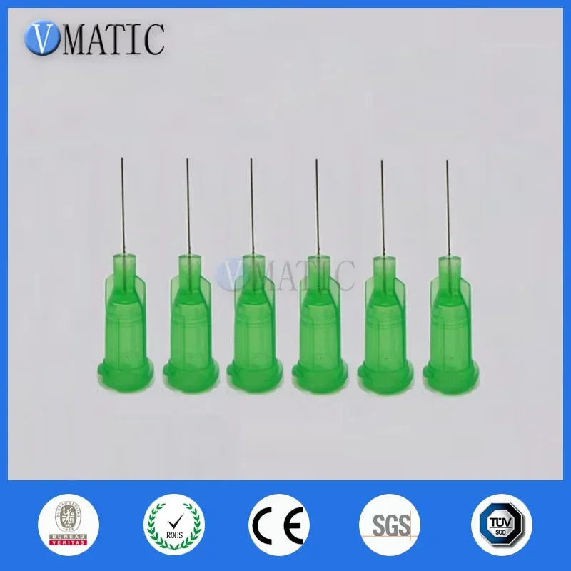 Free Shipping Non Sterilized 34G Luer Lock 0.5'' Tubing Length Glue Dispensing Needle 1/2 Inch With Cap
