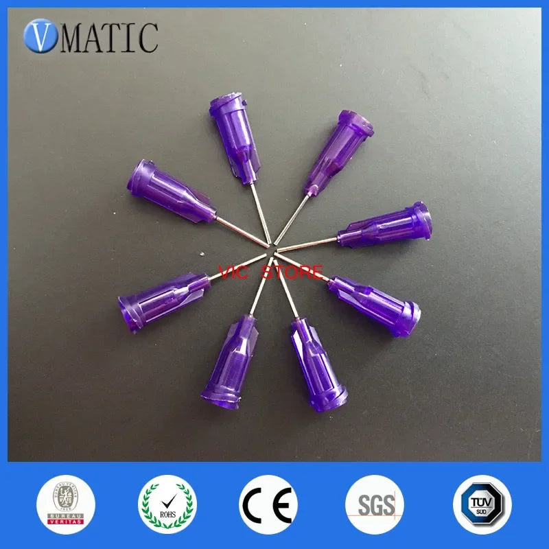 Free Shipping 100 Pcs Stainless Steel Dispensing Needles Dispenser Syringe Needle Tips 0.5'' 21G Te Dispensing Tips 1/2 Inch