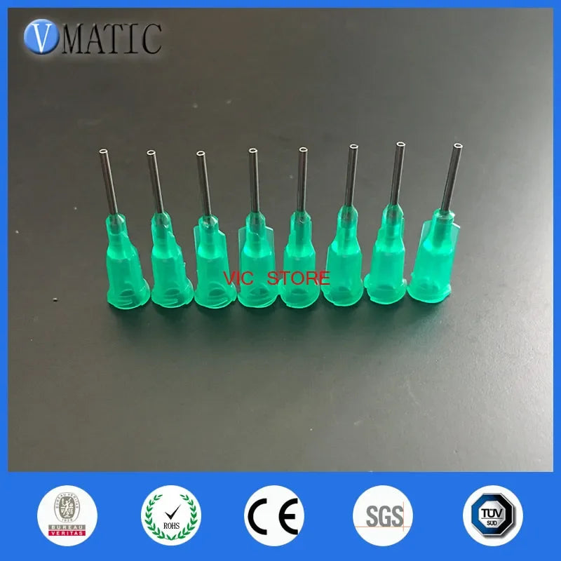 Free Shipping Products Assurance 100pcs/bag Industrial Tips 18G Green Color 0.5'' Dispensing Plastic Needle Tip 1/2 Inch Length