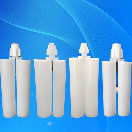 Free Shipping High Quality 200 345 400 450 600 Ml Dual Epoxy Cartridge 1:1 2:1 10:1 Ratio Air Compressor Pipe With Pistons & Cap